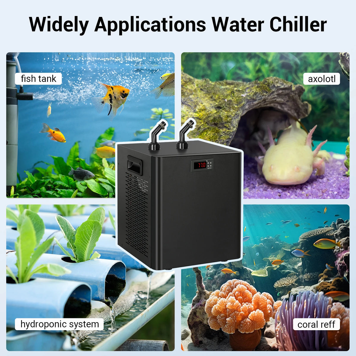 Aquarium Water Chiller 1/3 Hp Aquarium Cooling Box Fish Tank Cooler