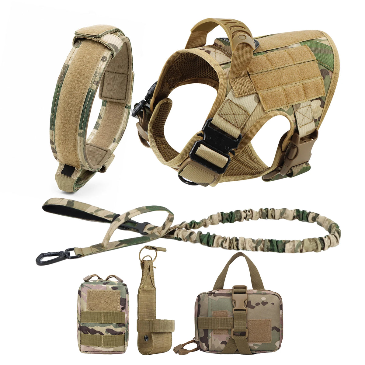 Large Dog Harness And Leash Set And Collar For Medium/ Large Dogs
