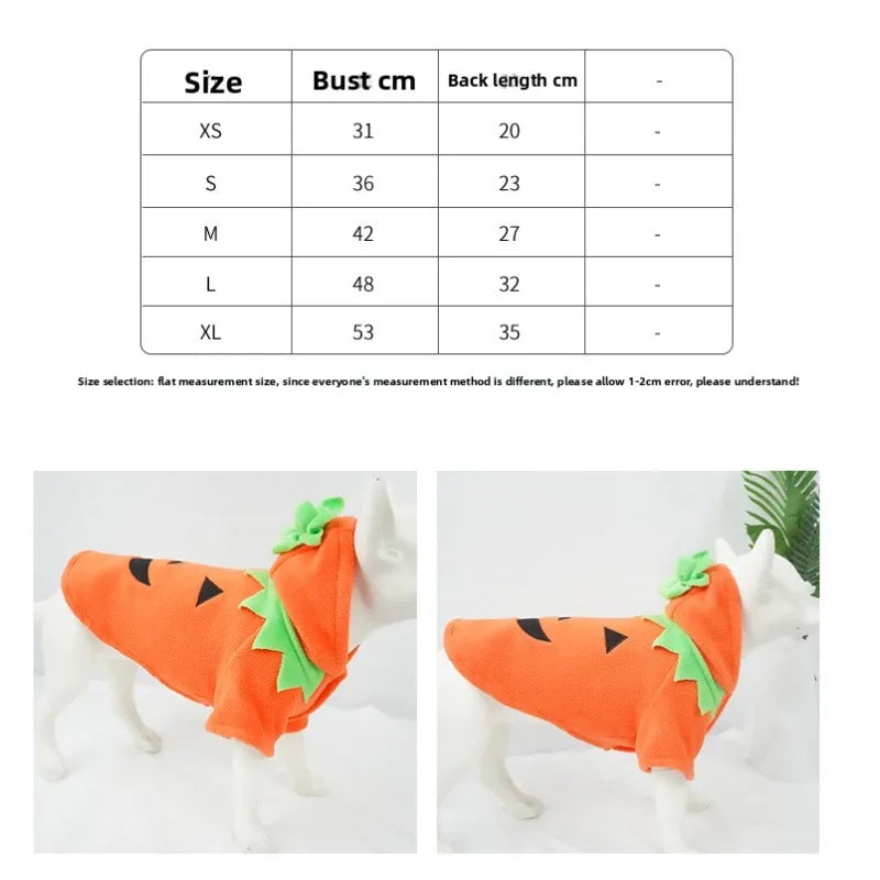 Halloween Pumpkin Pet Costume