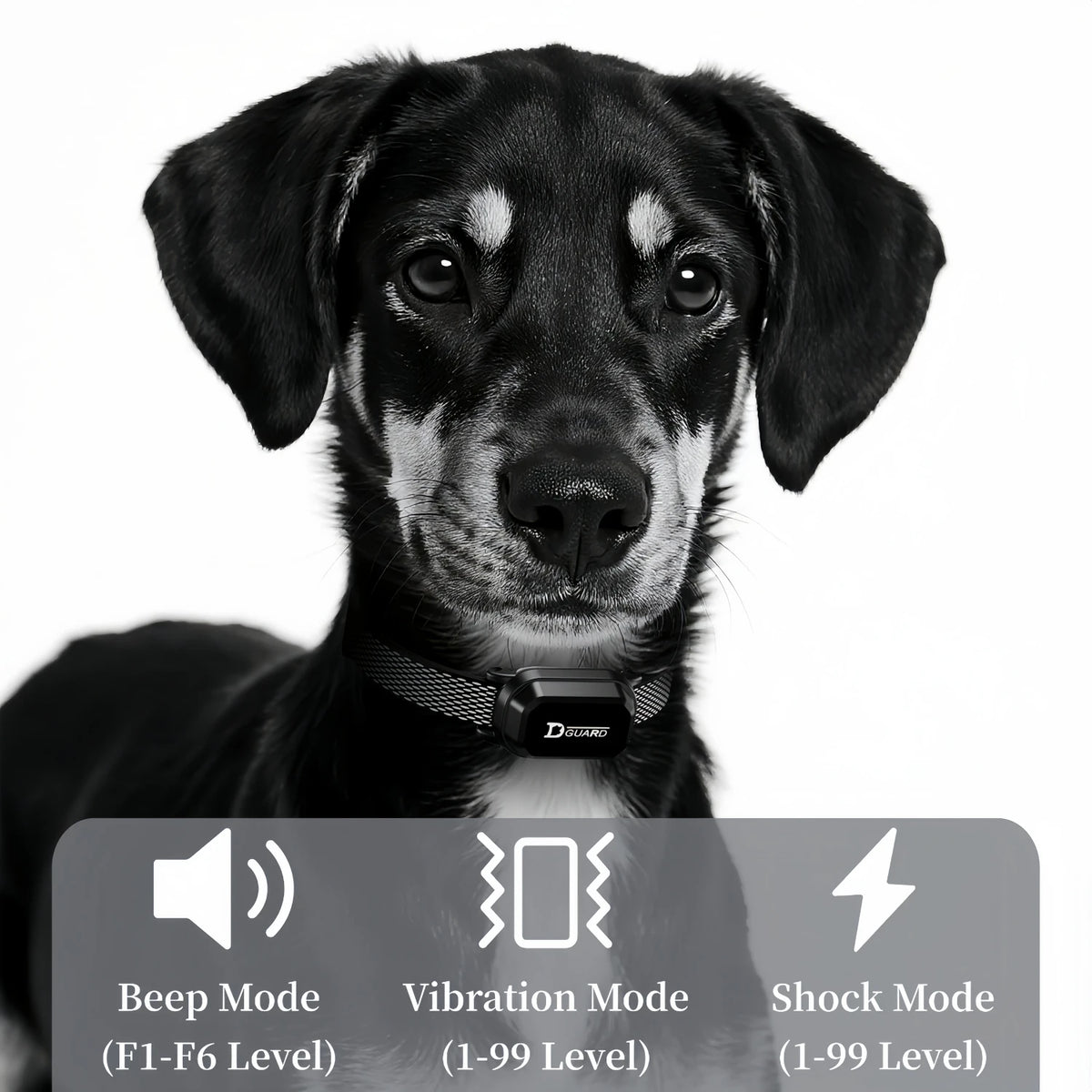 3300FT Electric Dog Training Collar - Remote Control Waterproof With Shock Vibration Anti-barking