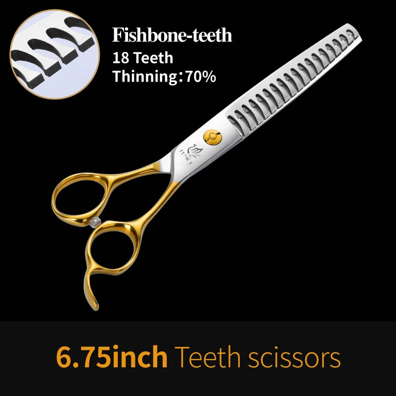 Fenice 6.5/6.75/7.0/7.5 inch Professional Dog Grooming Scissors for Cutting - Thinning - Shears