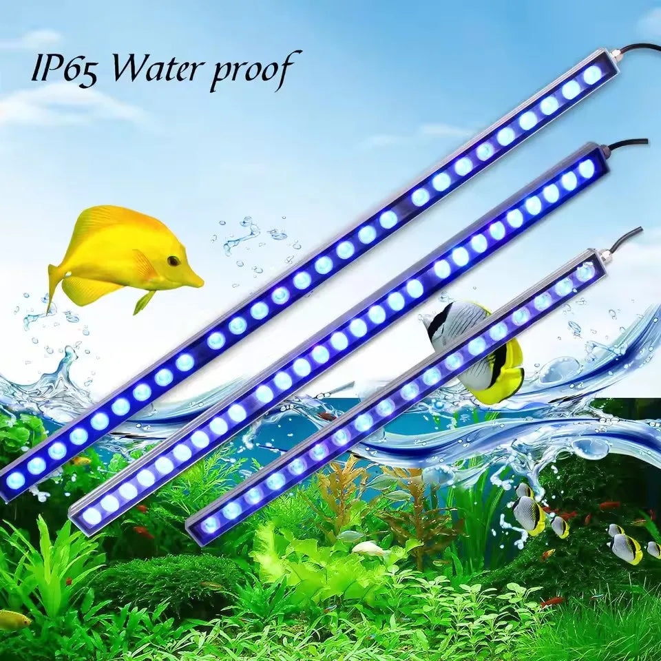 POPULAR GROW Dimmable LED Aquarium Light with Blue Spectrum LEDs 108W LED Strip Light