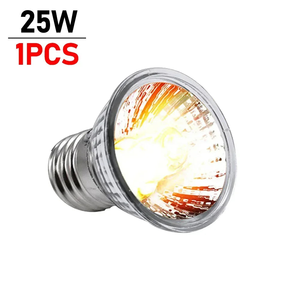 5/1PCS UVB Reptile Heating Lamp Bulb, High Quality Sunlamp for Amphibians 25/50/75W