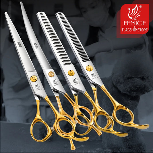 Fenice 6.5/6.75/7.0/7.5 inch Professional Dog Grooming Scissors for Cutting - Thinning - Shears