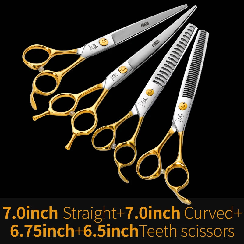 Fenice 6.5/6.75/7.0/7.5 inch Professional Dog Grooming Scissors for Cutting - Thinning - Shears
