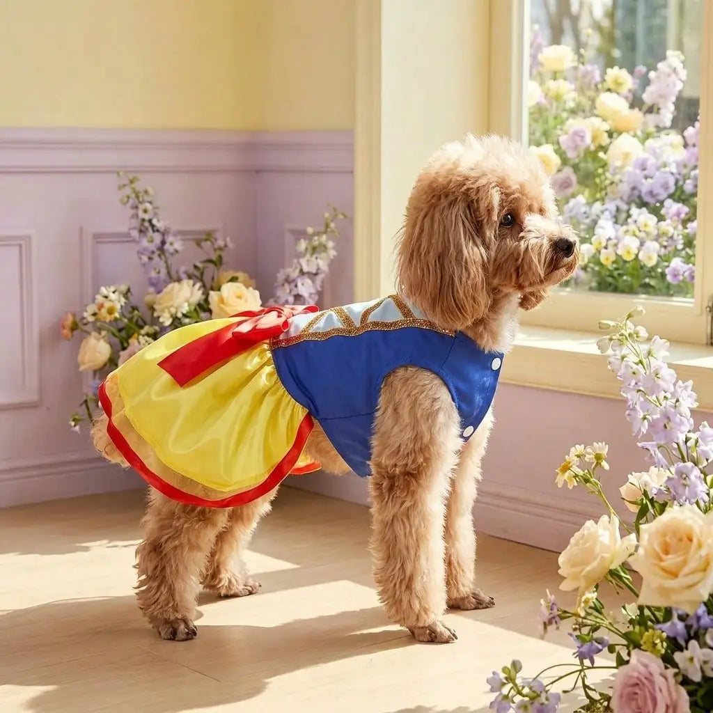 Snow Dog Costume - Christmas Princess Puppy Dress
