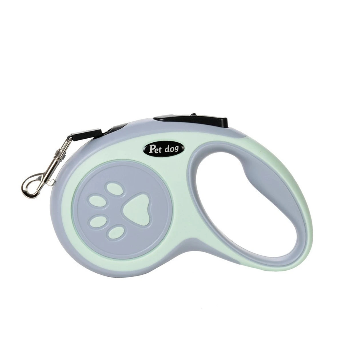 Strong Retractable Nylon Paw‑Style Dog Leash