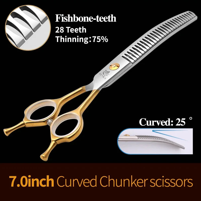Fenice 6.5/6.75/7.0/7.5 inch Professional Dog Grooming Scissors for Cutting - Thinning - Shears