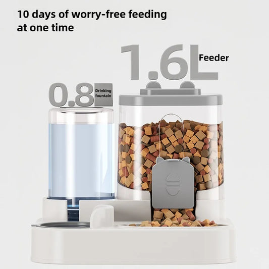 Cat Bowl Automatic Feeder with Spill Proof Design
