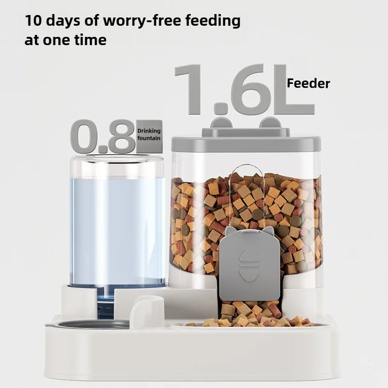 Cat Bowl Automatic Feeder with Spill Proof Design
