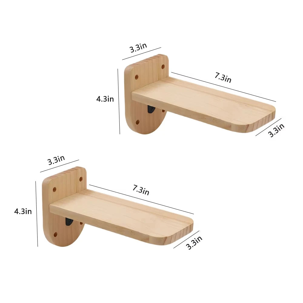 Wall Mounted Cat Shelves Set Moon Shape Hammock Star Perches