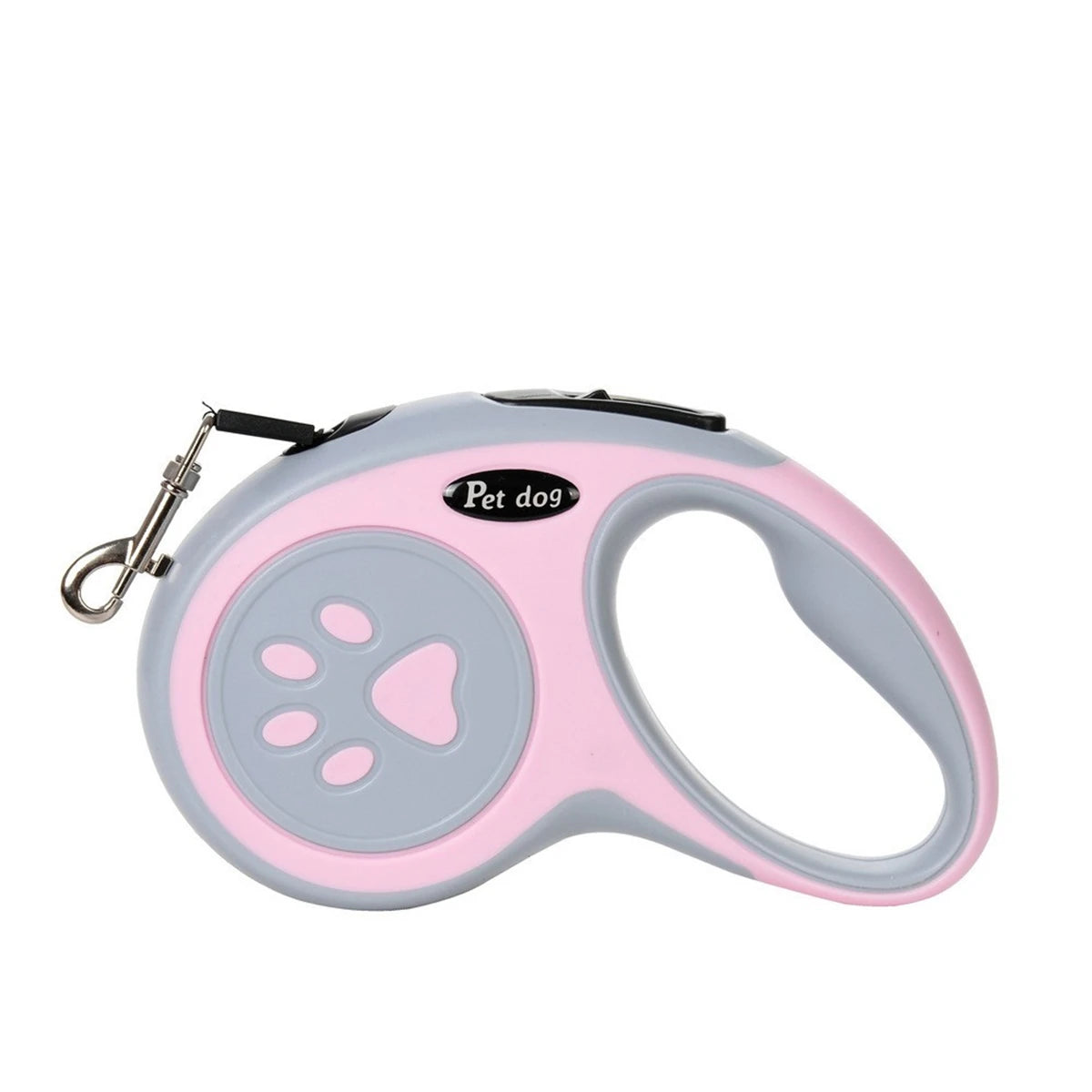 Strong Retractable Nylon Paw‑Style Dog Leash