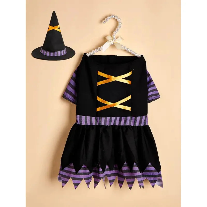 Halloween Pet Witch Costume Fancy Dress