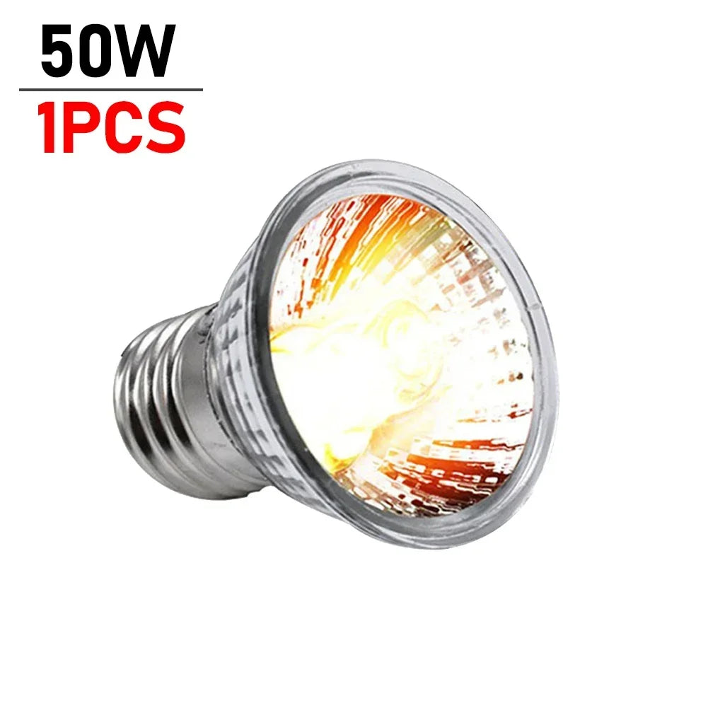 5/1PCS UVB Reptile Heating Lamp Bulb, High Quality Sunlamp for Amphibians 25/50/75W