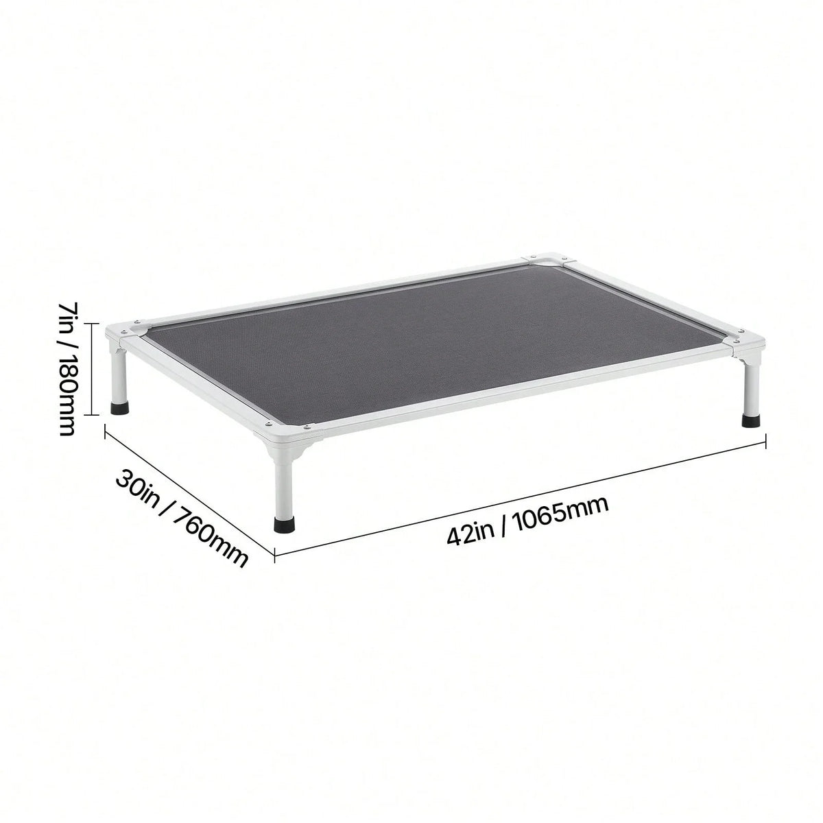 Foldable Bunk Dog Bed With Wheels And Side Storage Bin