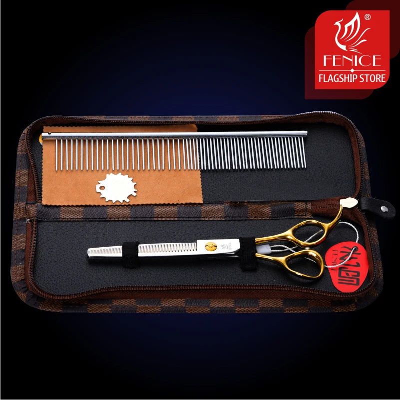 Fenice 6.5/6.75/7.0/7.5 inch Professional Dog Grooming Scissors for Cutting - Thinning - Shears