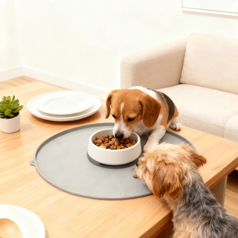 Pet Feeding Mat to Prevent Spills Easy to Clean