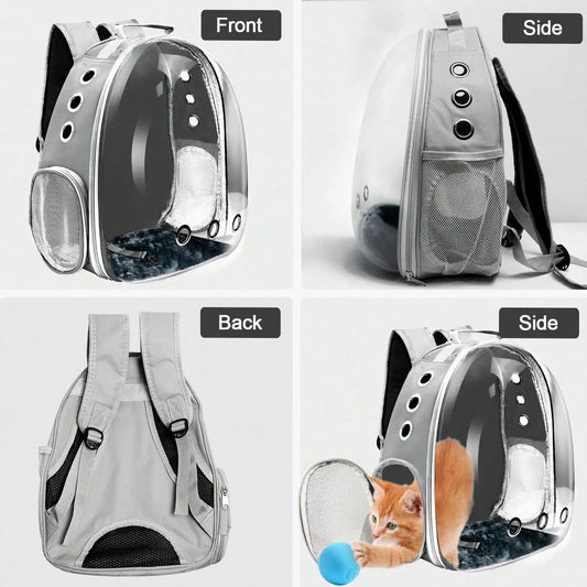 Pet Bubble Backpack, Small Space Pet Travel Bag, Waterproof And Breathable Pet Harness Approved By The Airlines, Suitable For Travel, Hiking, Walking And Outdoor Use