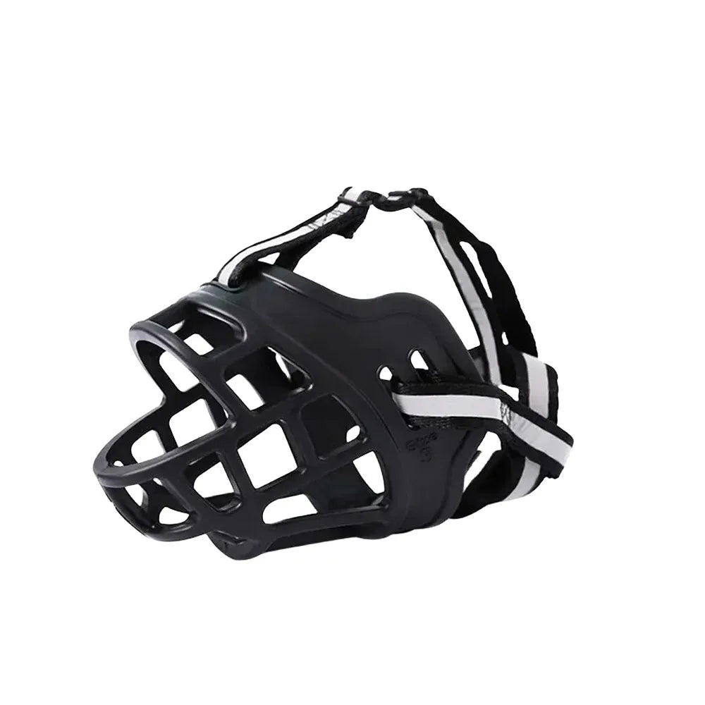 Soft Silicone Basket Dog Muzzle - Breathable -Durable - Strong Safety Muzzle For Dogs