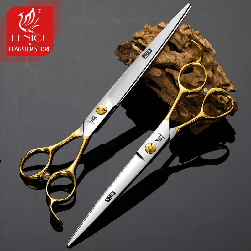 Fenice 6.5/6.75/7.0/7.5 inch Professional Dog Grooming Scissors for Cutting - Thinning - Shears