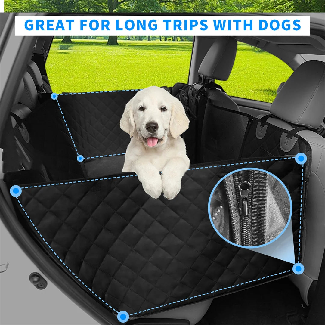 Waterproof Dog Car Seat Cover for Pet Travel - Scratch-Proof