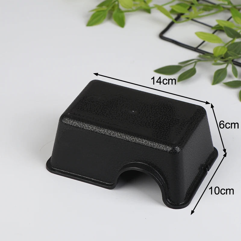 NEW Reptile and Small Animal Hideaway Enclosure - Black Ventilation Hiding Cave