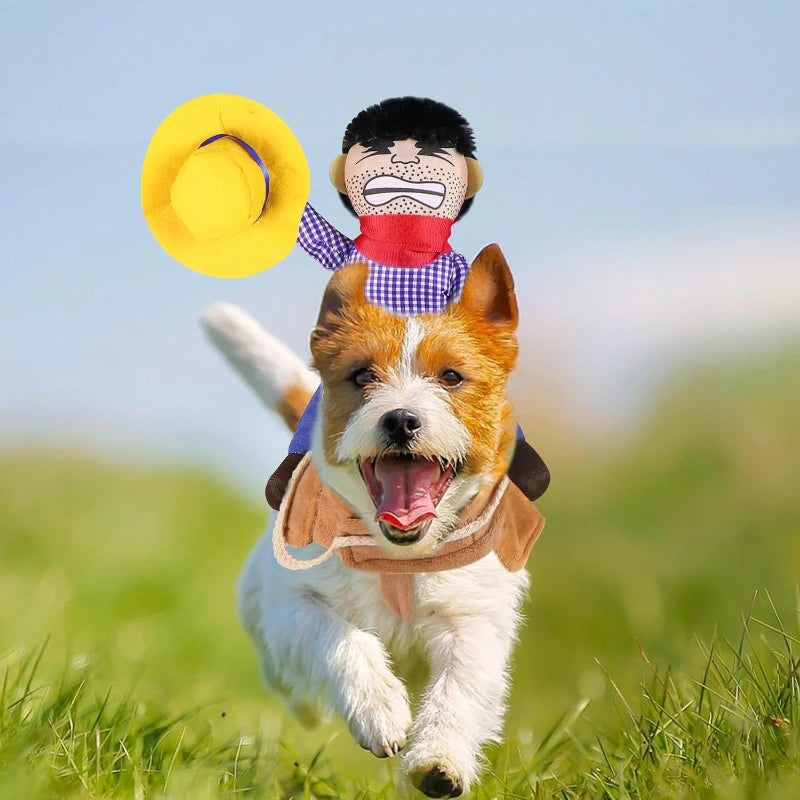 Cowboy Costume Dog Cowboy Rider Halloween Costume