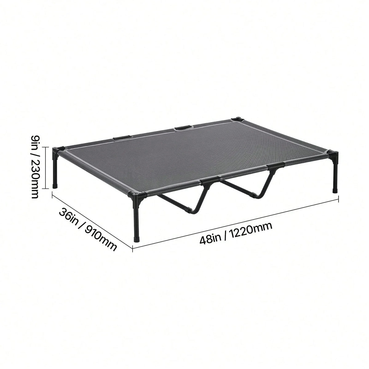 Foldable Bunk Dog Bed With Wheels And Side Storage Bin