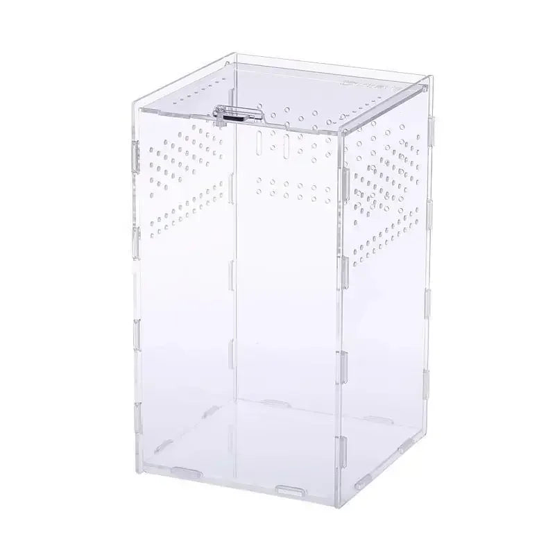 Acrylic Transparent Reptile Terrarium Breeding Box Enclosure Reptile Habitat