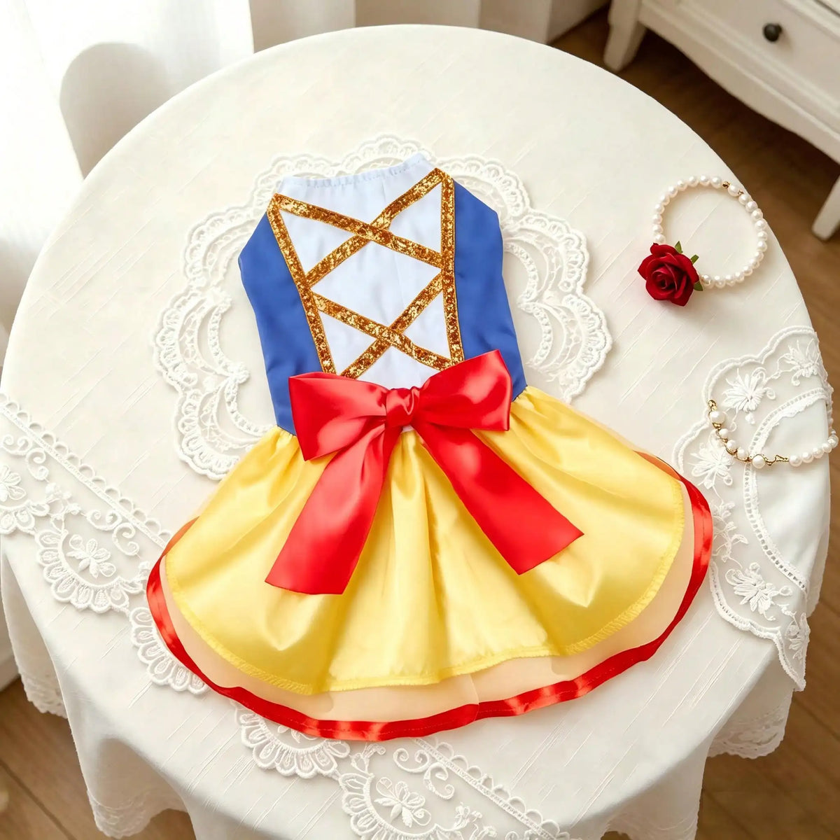 Snow Dog Costume - Christmas Princess Puppy Dress