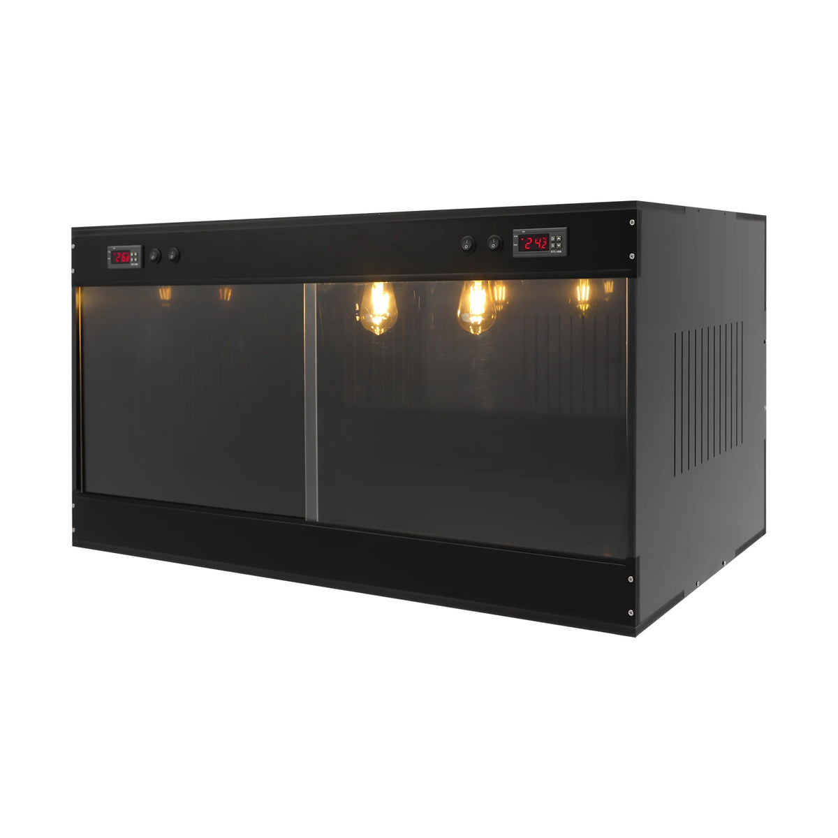 Reptile Tank, with Viewing Window & Dual Temperature Controllers