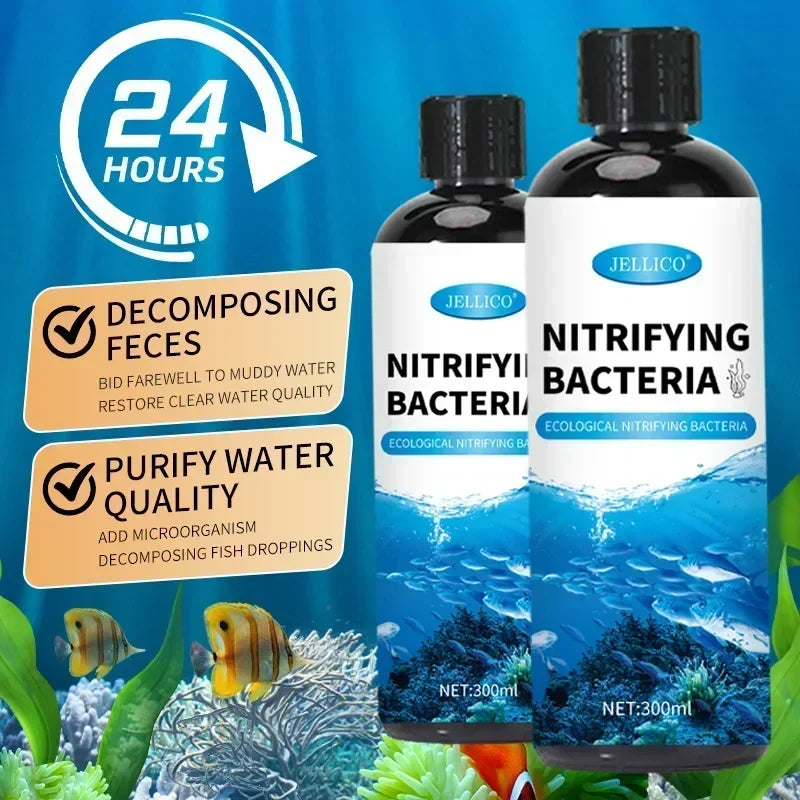300ml Nitrifying Bacteria Liquid Fish Tank - Water Purifier - Aquarium Water Treatment