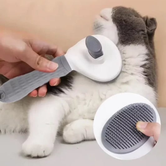 Pet Self Cleaning Hair Remover Brush For De-matting