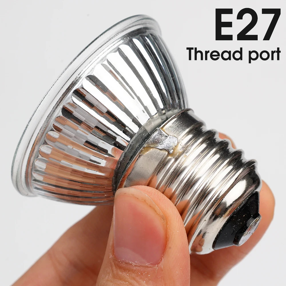 5/1PCS UVB Reptile Heating Lamp Bulb, High Quality Sunlamp for Amphibians 25/50/75W