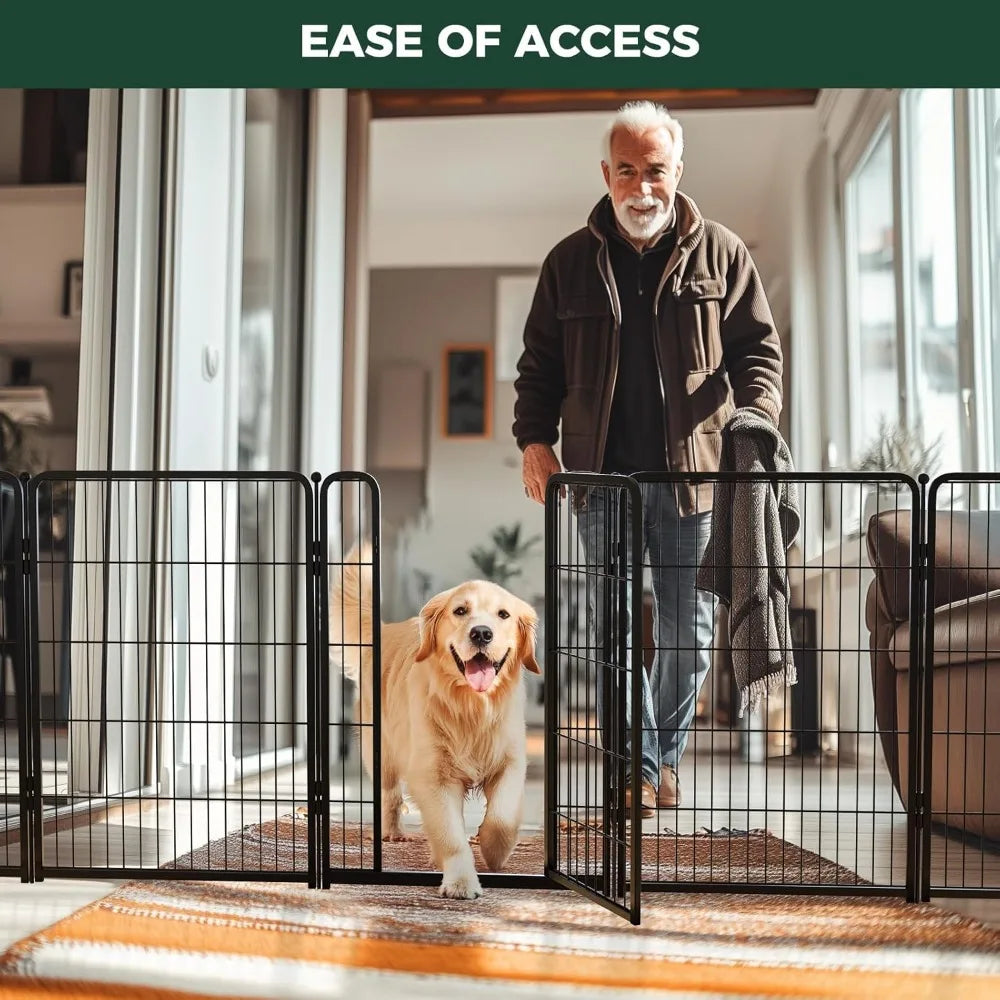 Homeplus Unleashed Indoor Dog Playpen - Stress-Free and Safe Play, Heavy Duty 40 Inch - 12 Panels with Connectors