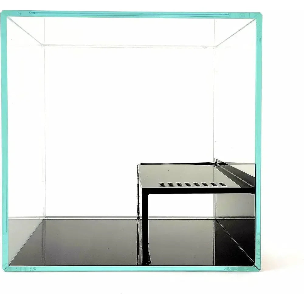 Ultra Clear Crystal Aquarium with Integrated Filter, Rimless Glass, And Beveled Edge