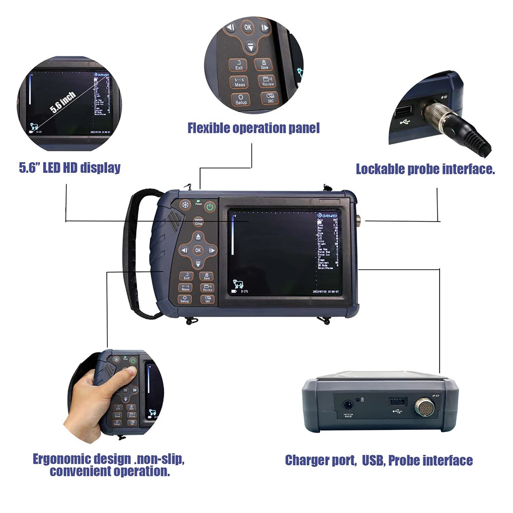 Portable Veterinary Ultrasound Scanner Vet B-Ultra Pregnancy Machine Handheld