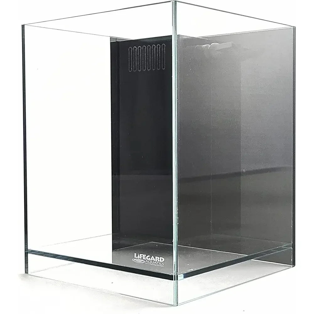 Ultra Clear Crystal Aquarium with Integrated Filter, Rimless Glass, And Beveled Edge