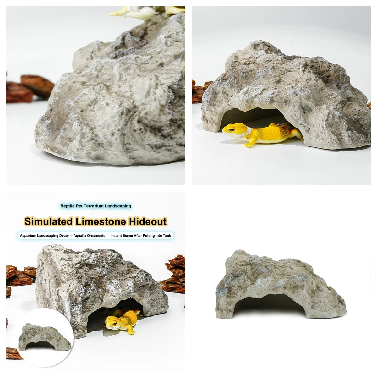 1PCS Climbing pets imitate rocks to avoid caves, snakes help molt