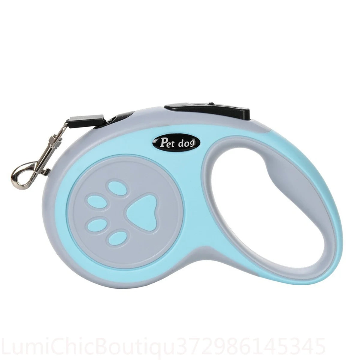 Strong Retractable Nylon Paw‑Style Dog Leash