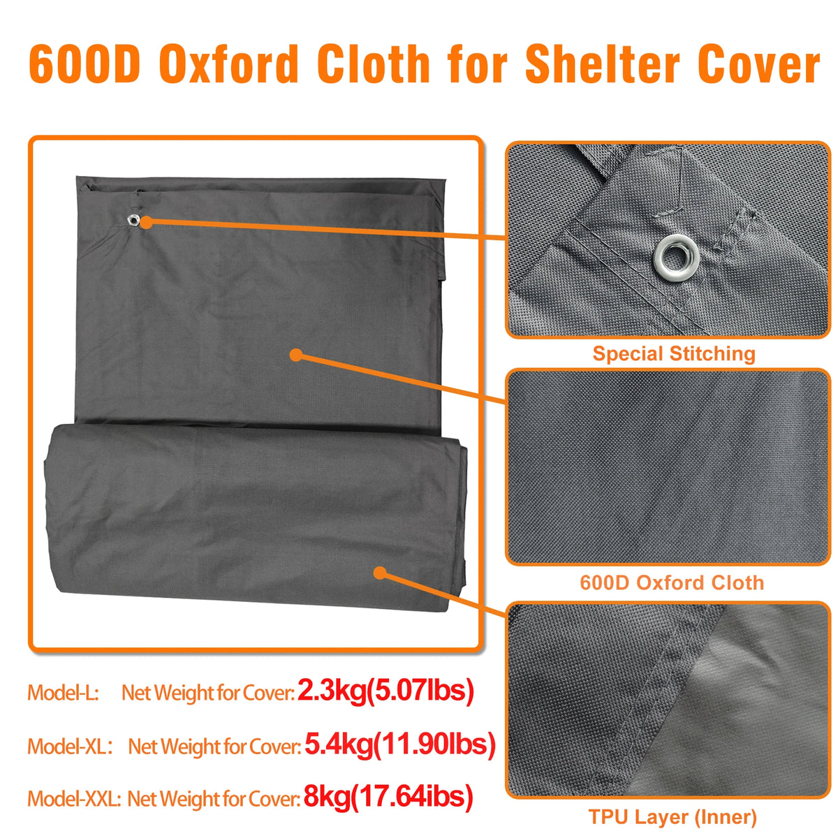 Large Outdoor Upgrade Metal Chicken Coop Walk-in Cage with Nylon Netting and Cover for Yards