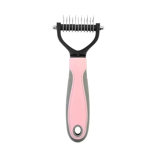 Double Sided Stainless Steel Tangle Removal Pet Grooming Brush