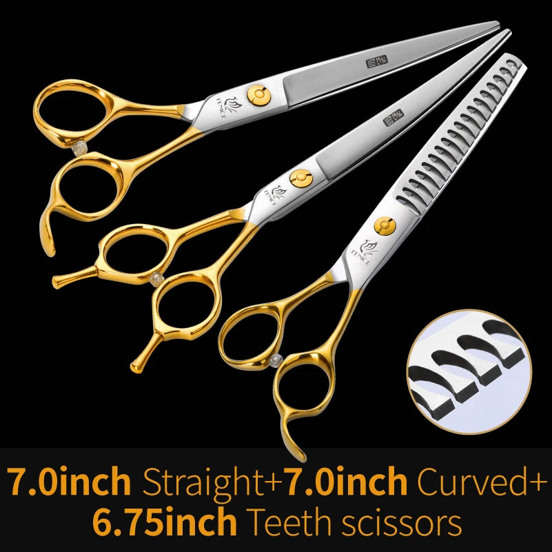 Fenice 6.5/6.75/7.0/7.5 inch Professional Dog Grooming Scissors for Cutting - Thinning - Shears