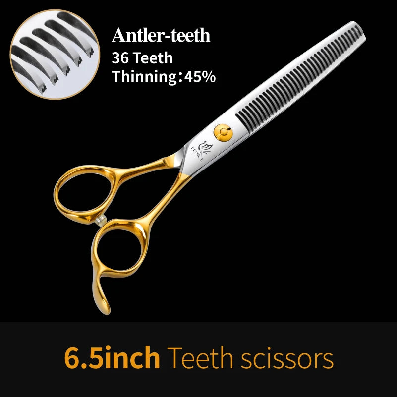 Fenice 6.5/6.75/7.0/7.5 inch Professional Dog Grooming Scissors for Cutting - Thinning - Shears