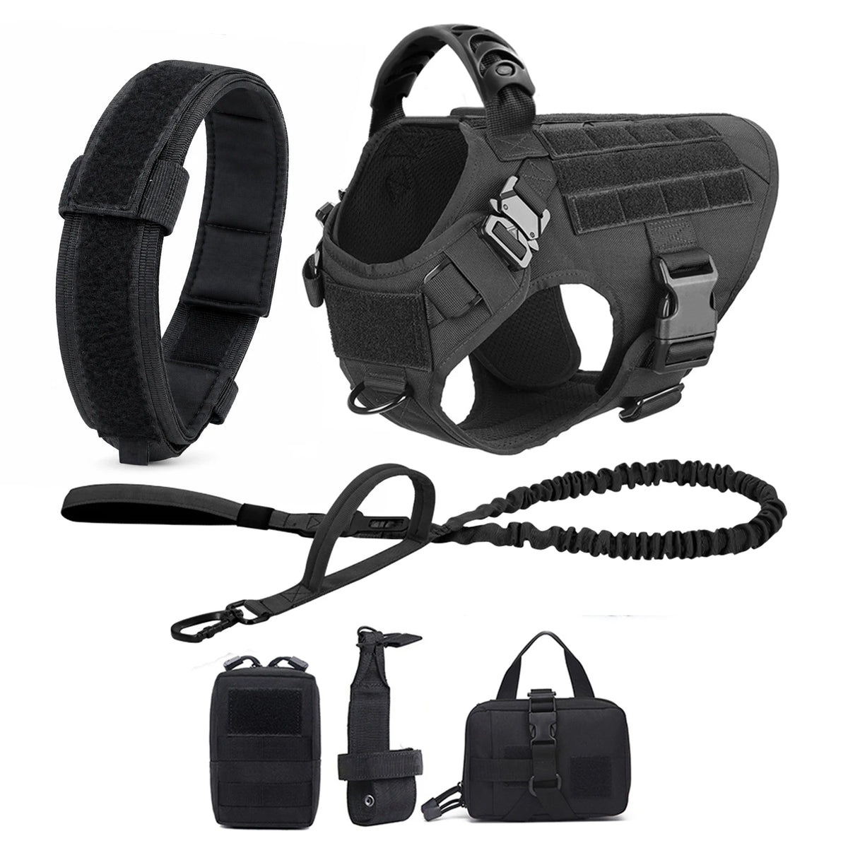 Large Dog Harness And Leash Set And Collar For Medium/ Large Dogs