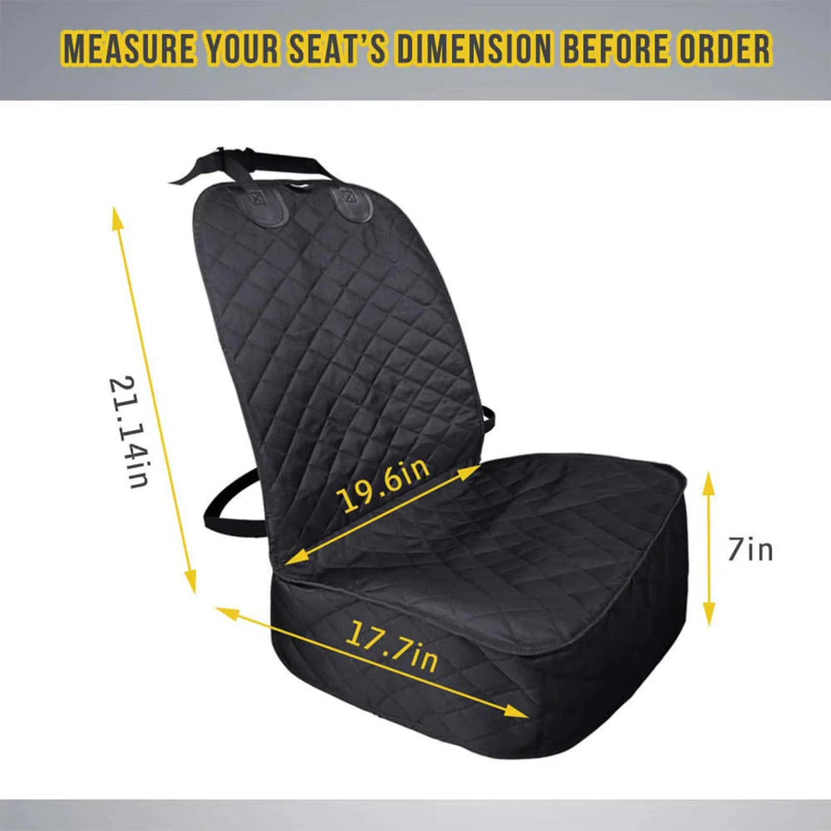 Front Seat Dog Accessories Cover 100% Waterproof