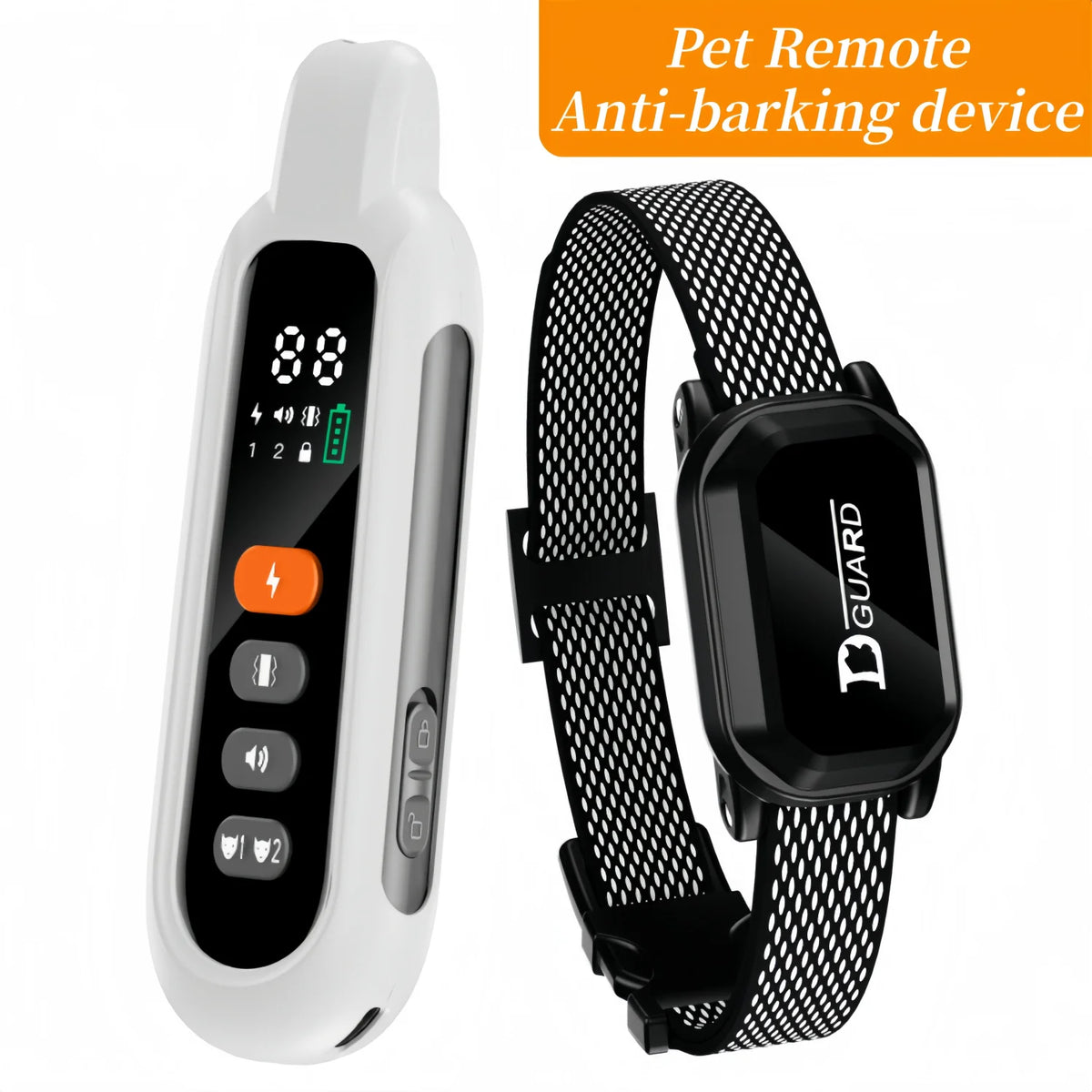 3300FT Electric Dog Training Collar - Remote Control Waterproof With Shock Vibration Anti-barking