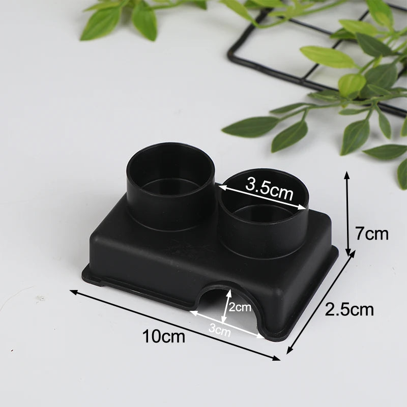 NEW Reptile and Small Animal Hideaway Enclosure - Black Ventilation Hiding Cave