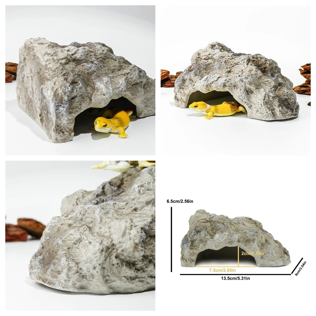 1PCS Climbing pets imitate rocks to avoid caves, snakes help molt