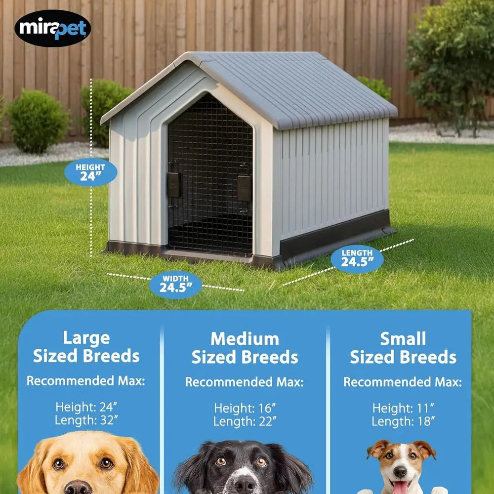 Durable Waterproo Plastic Dog House or Small to Large Sized Dogs
